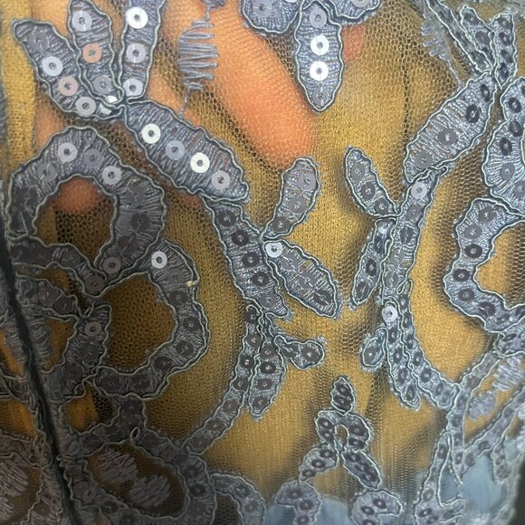 Tadashi Shoji Light Blue Lace Sequin Dress - Picture 8 of 9